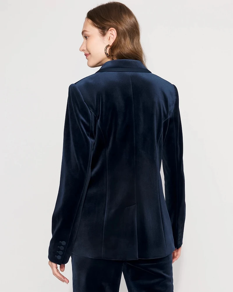 WHBM® One-Button Velvet Blazer