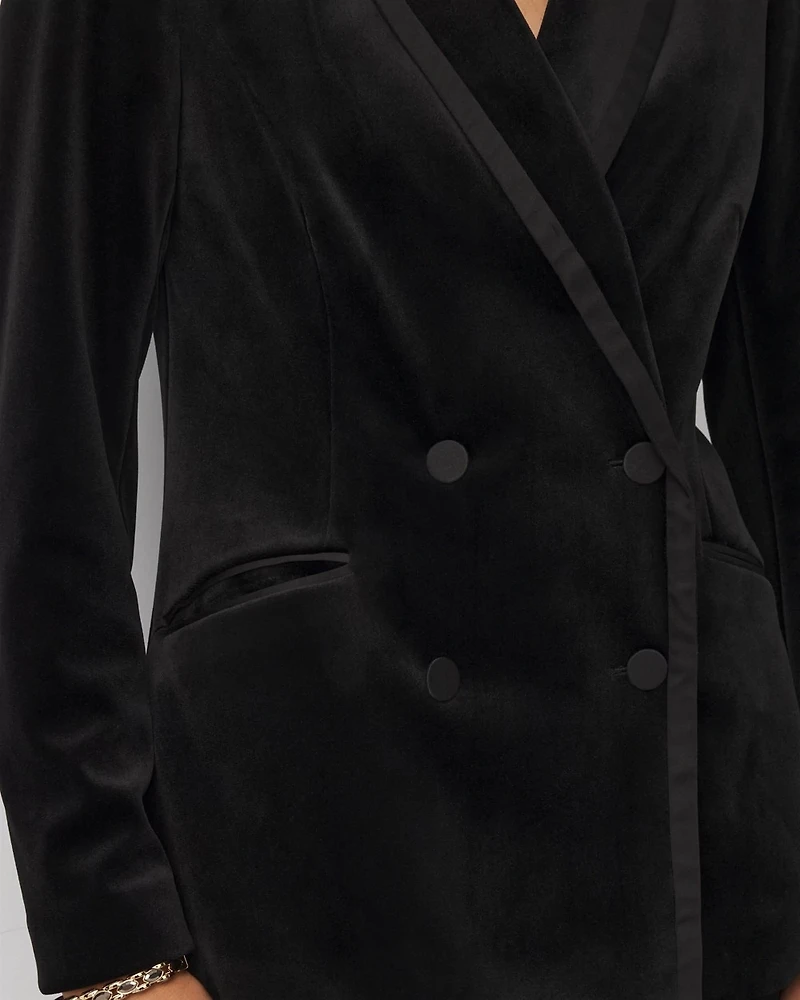 Satin + Velvet Tuxedo Jacket
