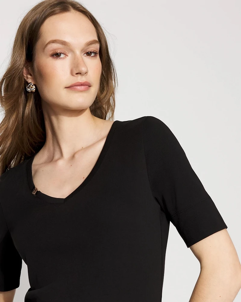 Elbow Sleeve Charm Tee