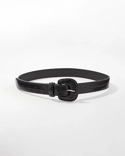 Faux Croc Belt