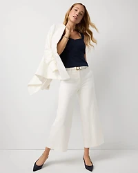 High Rise Wide Leg Crop Pant