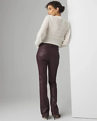 High Rise Coated Bootcut Jeans