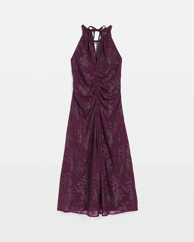 White House Black Market Jacquard Halter Midi Dress at CoolSprings Galleria in Franklin, TN White House Black Market Jacquard Halter Midi Dress at CoolSprings Galleria in Franklin, TN