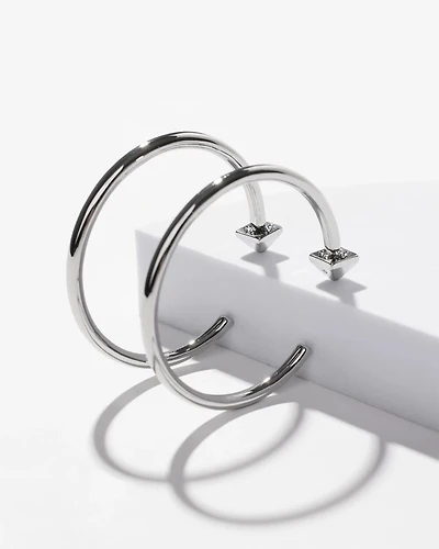 Silver Hoop Earrings