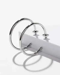 Silver Hoop Earrings