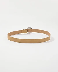 Faux Suede Denim Belt