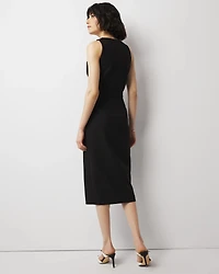 Faux Wrap Sheath Dress
