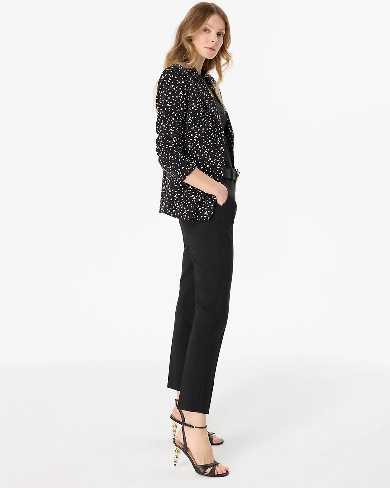 Petite Dot Print Blazer