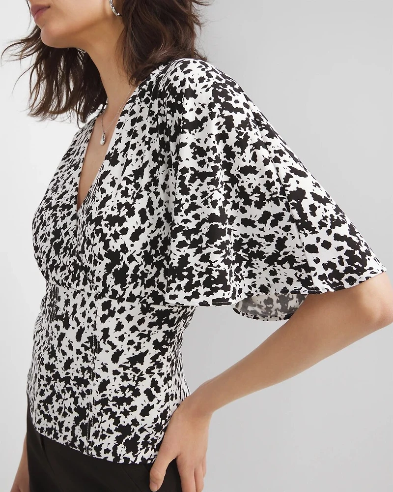 Matte Jersey Kimono Top