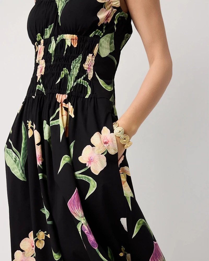 Ruched Tank Midi Dress