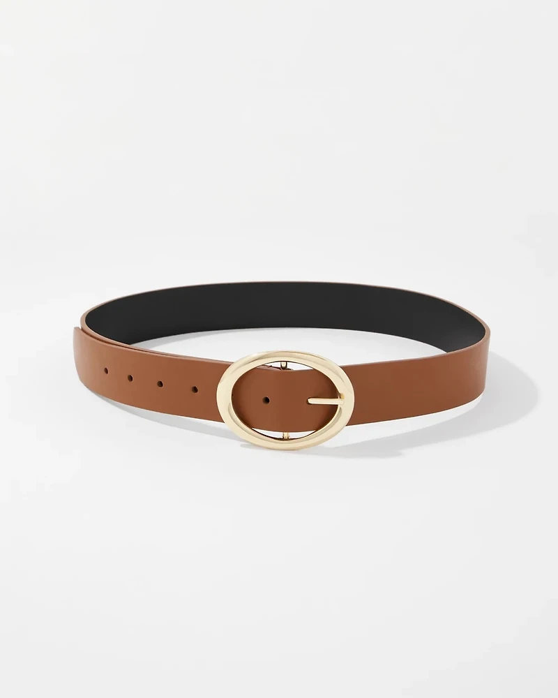 Black + Neutral Reversible Belt