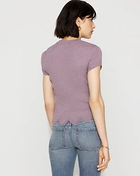 Scalloped Shimmer Sweater