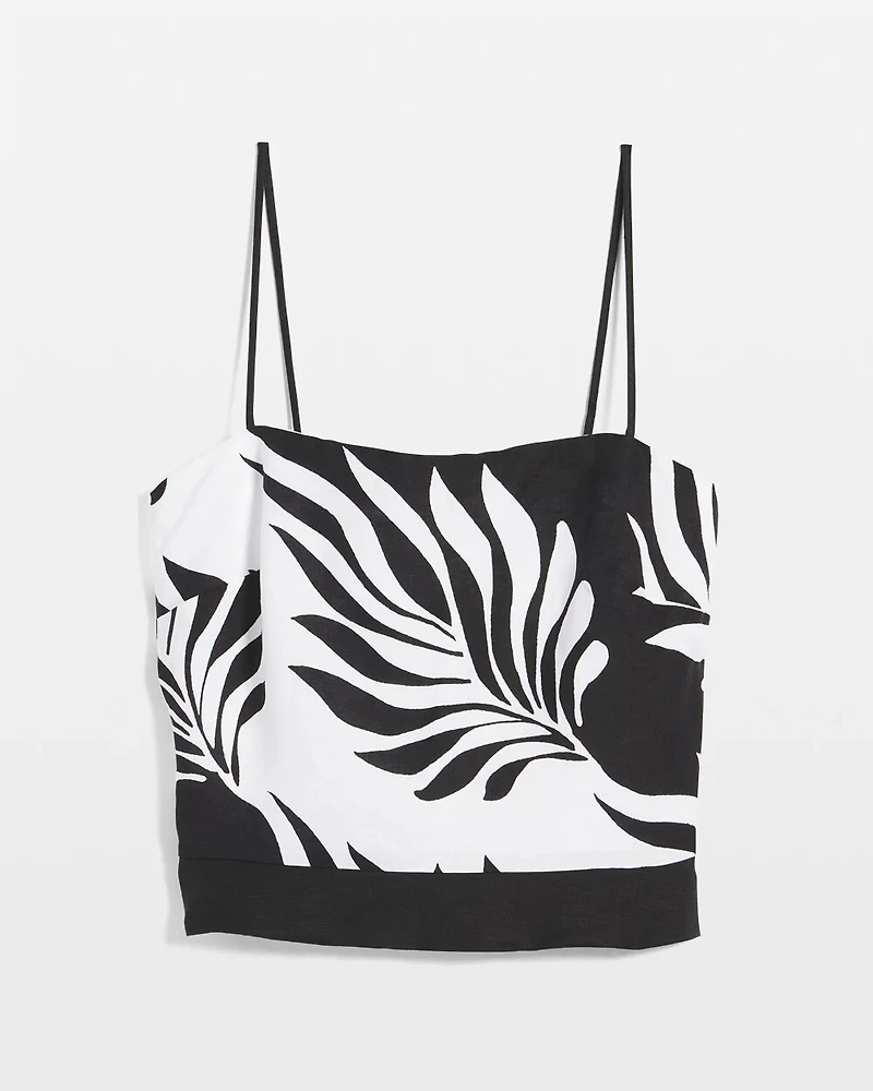 Petite Linen-Blend Bustier