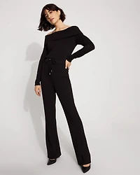 Off-The-Shoulder Fold-Over Jumpsuit