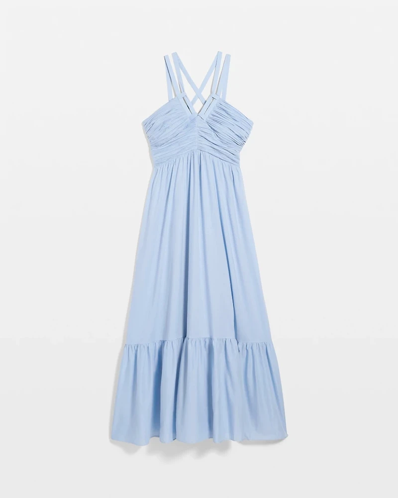 Halter Cotton Maxi Dress