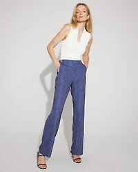 Denim Print Trouser