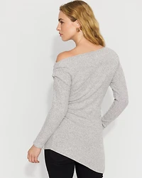 Asymmetrical Rib Snit Top