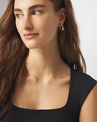 WHBMFORME™ Square Neck Cap Sleeve Top