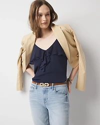 Chiffon Ruffle Camisole