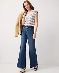 V-Neck Tee with Epaulets