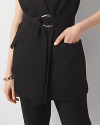 Belted Blazer Vest