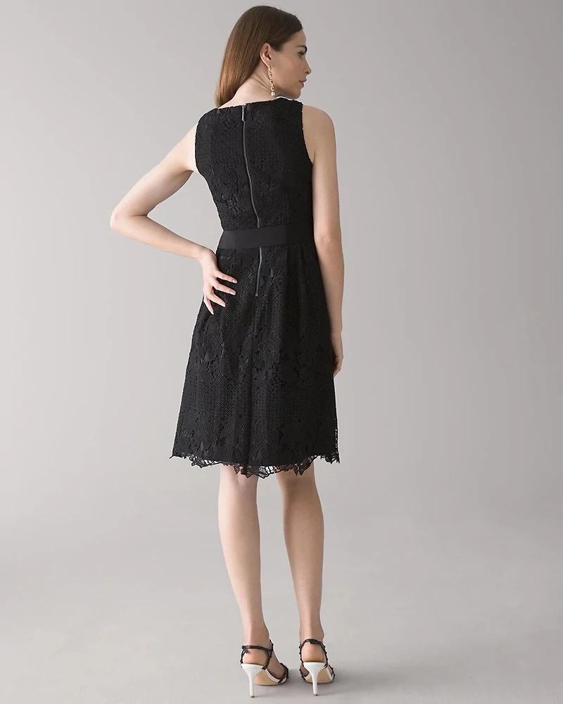 Lace Fit & Flare Dress