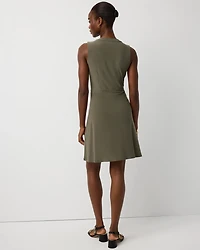 Sleeveless Button Front Dress