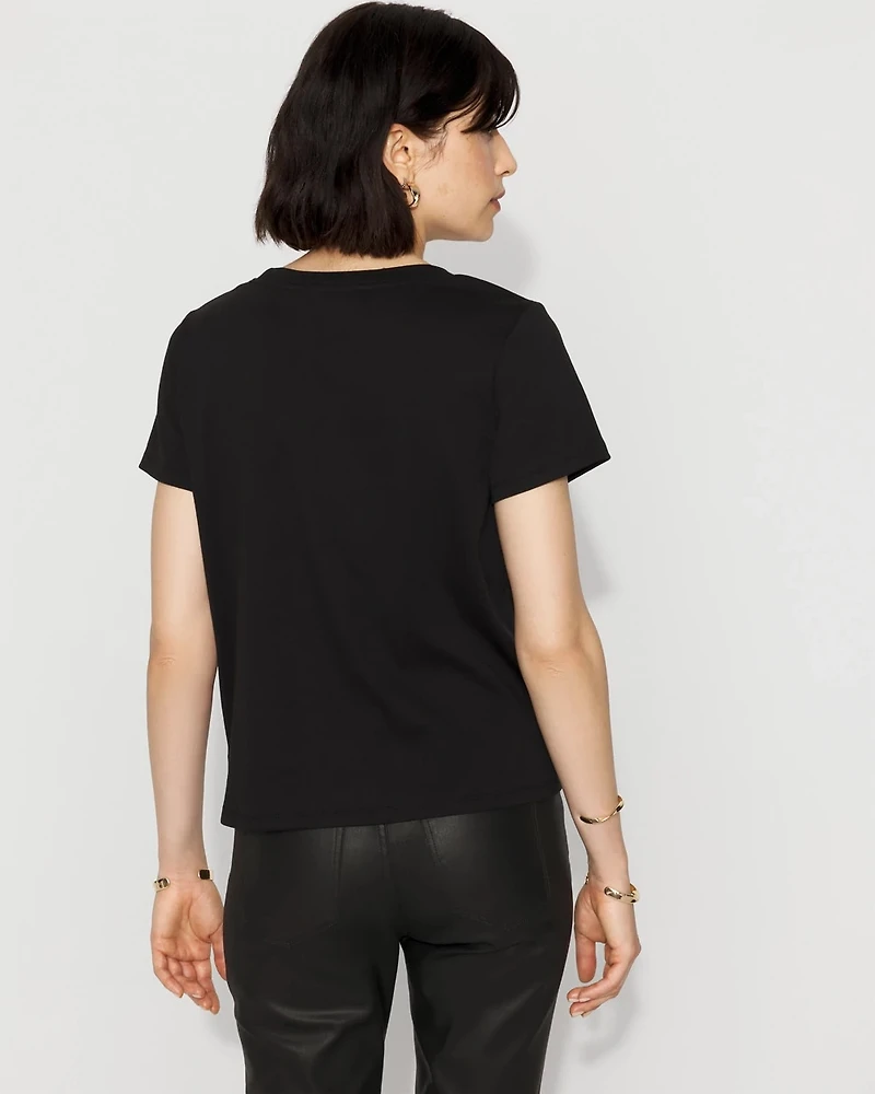 Side Button Tee