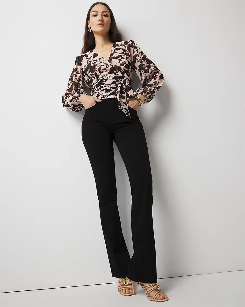 High-Rise Skinny Flare Jeans