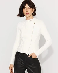 Moto Sweater Jacket