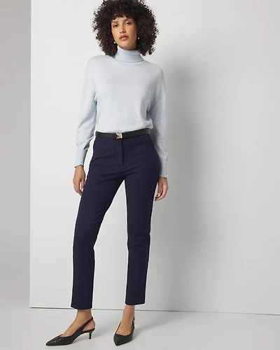 Petite Mid-Rise Stovepipe Pants