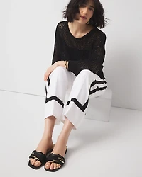 Braided Strap & Gold Flats