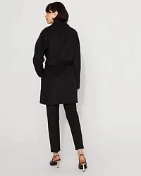 Embellished Wool-Blend Coat
