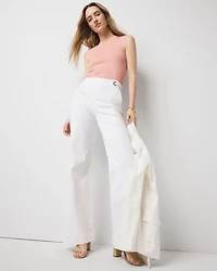 WHBM FORME™ Ribbed Stretch Ruched Side Tank