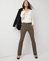 Pret Zip Hem High Rise Bootcut Jean