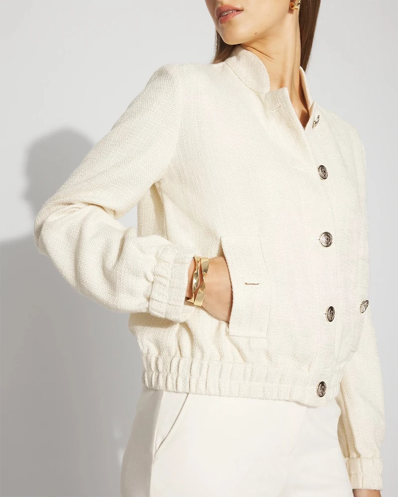 Tweed Bomber Jacket