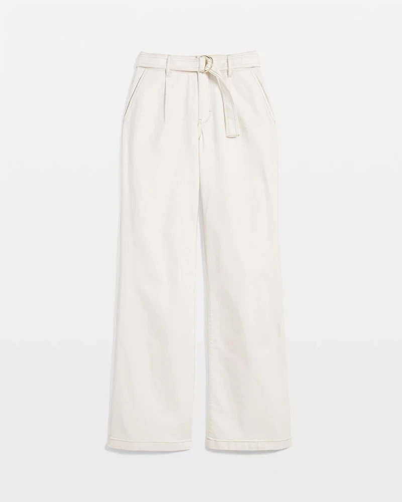 Pret High-Rise Belted Wide Leg Trouser