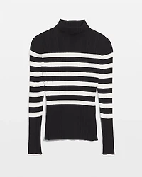 Ribbed Mockneck Sweater