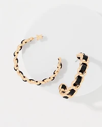 Twist Detail Hoop Earrings