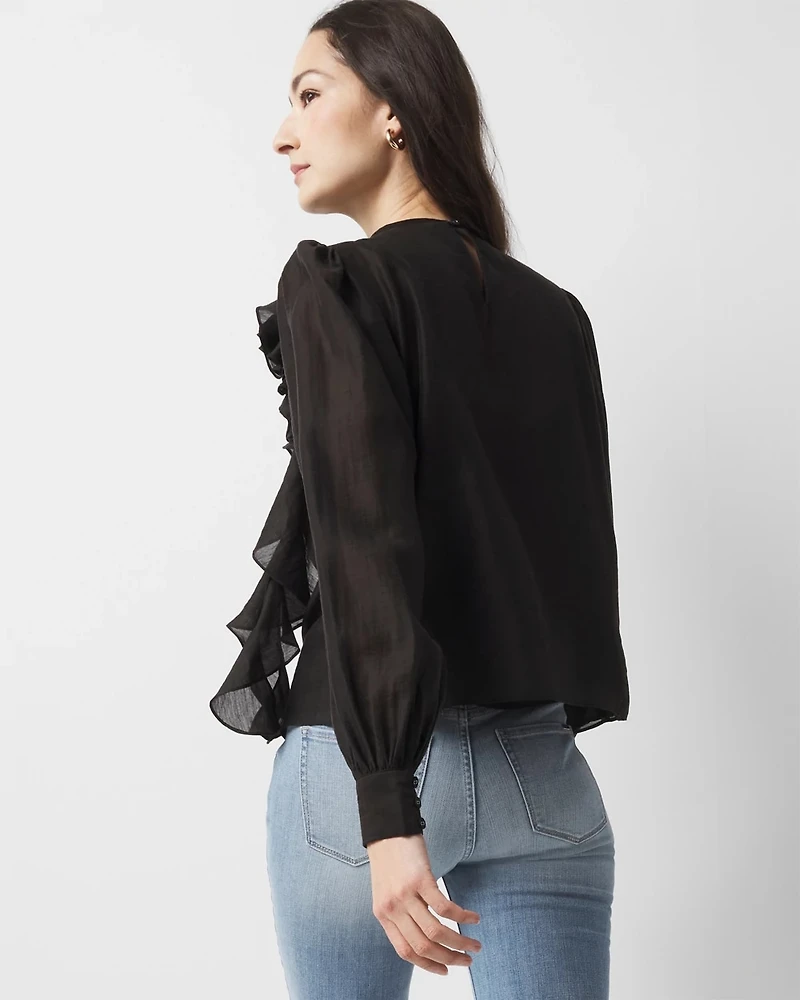 Ruffle Statement Blouse