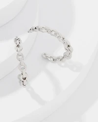 Geometric Links Hoop Earrings