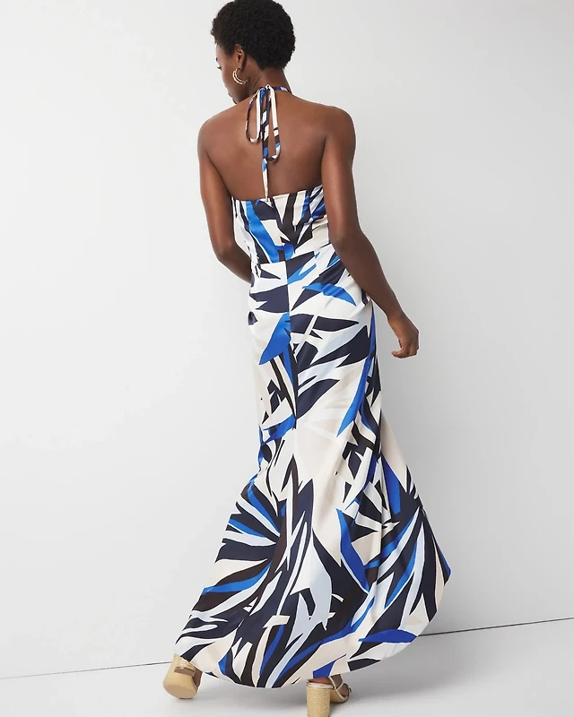 halter neck dresses midi LINDSAY HALTER NECK MIDI DRESS-CHATEAU M main image 0