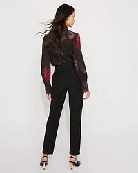 High-Rise Elle Slim Ankle Pant