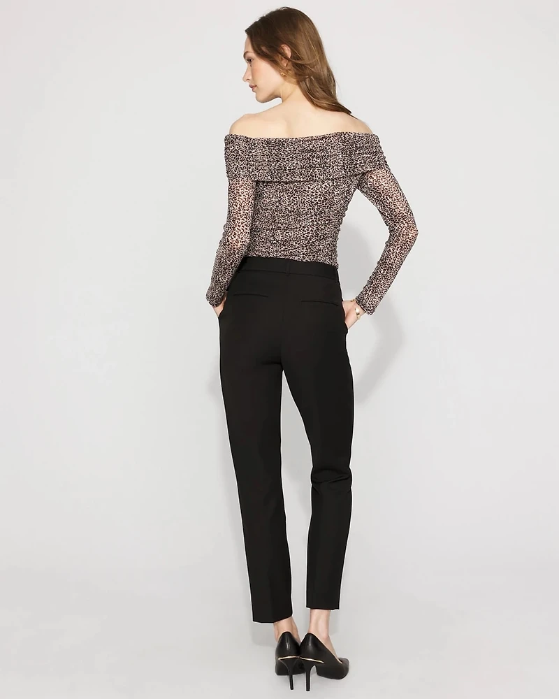 High-Rise Elle Slim Ankle Pant