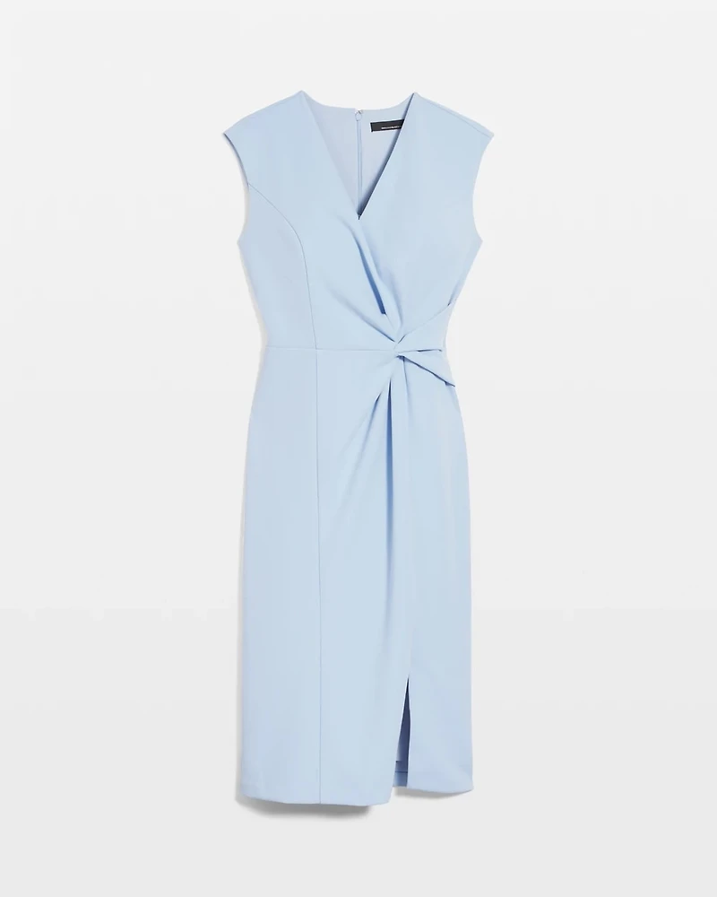 Petite Twist Detail Sheath Dress