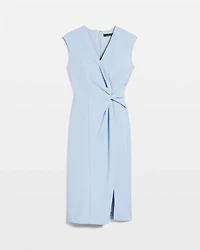 Petite Twist Detail Sheath Dress