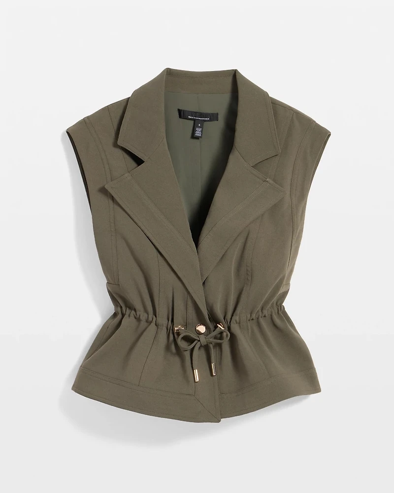 Drawcord-Waist Vest
