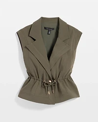 Drawcord-Waist Vest