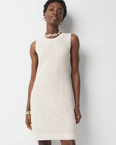 Sequin Crochet Mini Dress