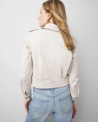 Petite Cropped Utility Jacket